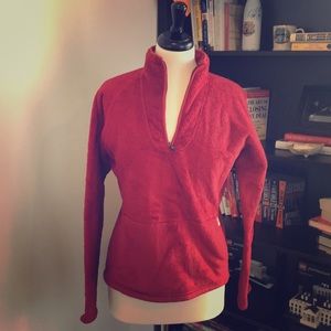 North Face 3/4 Zip Fuzzy Sweatshirt